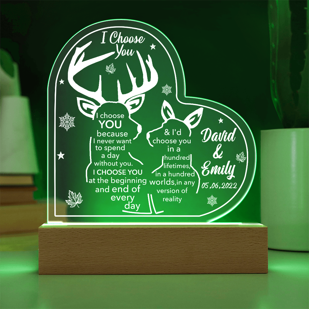 To Him - "I Choose You" Acrylic Plaque