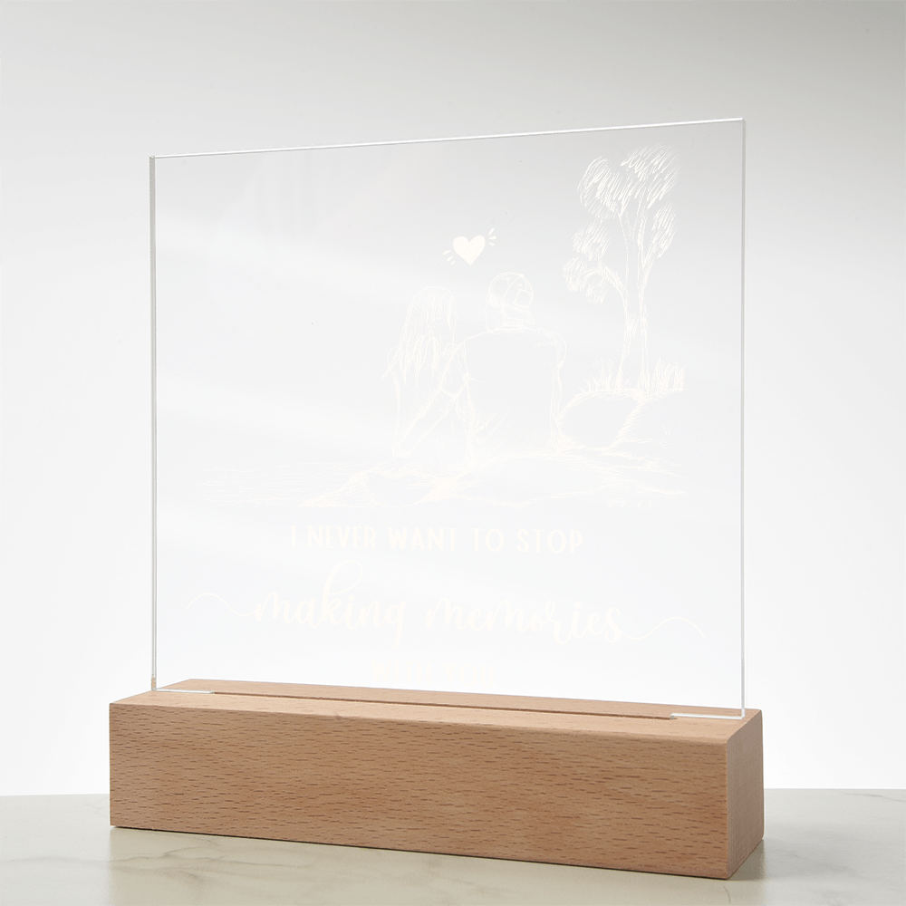 To Him - "Making Memories With You" Acrylic Plaque