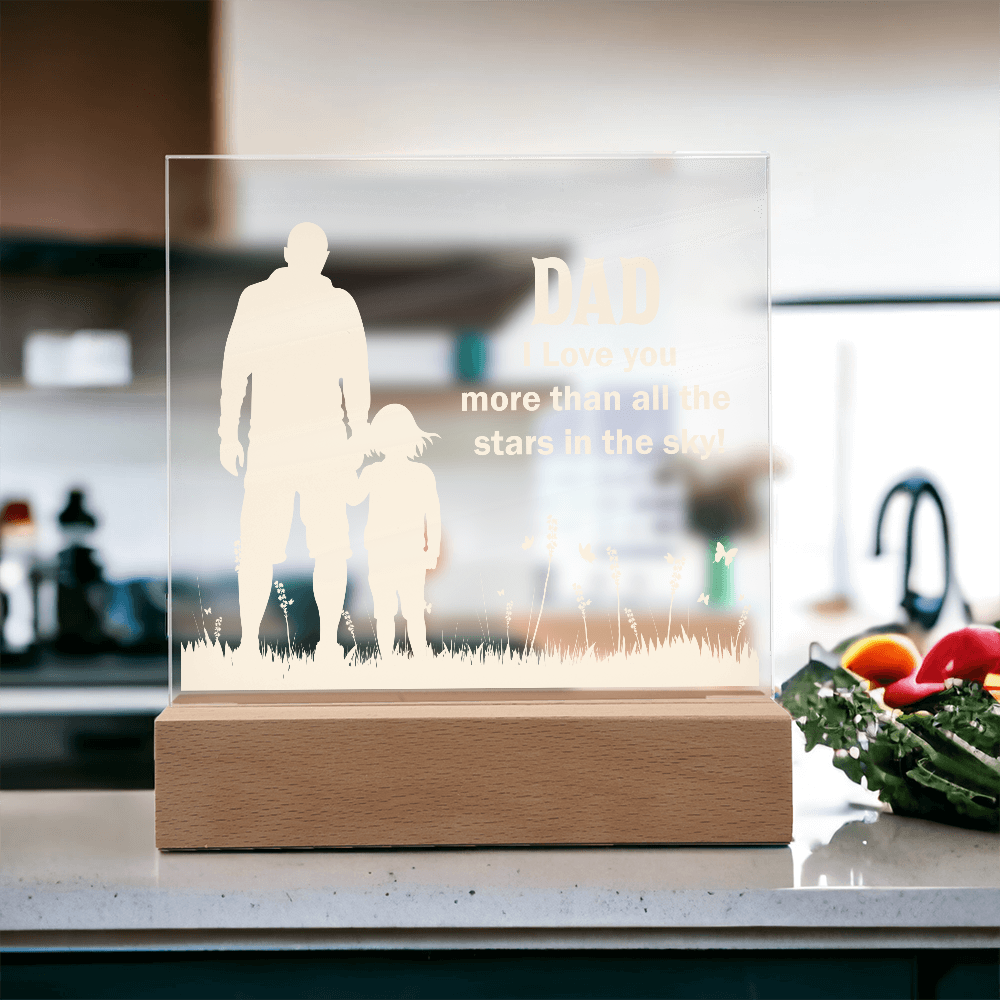 To Dad - "Stars In The Sky" Acrylic Plaque