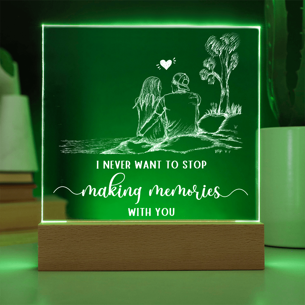 To Him - "Making Memories With You" Acrylic Plaque