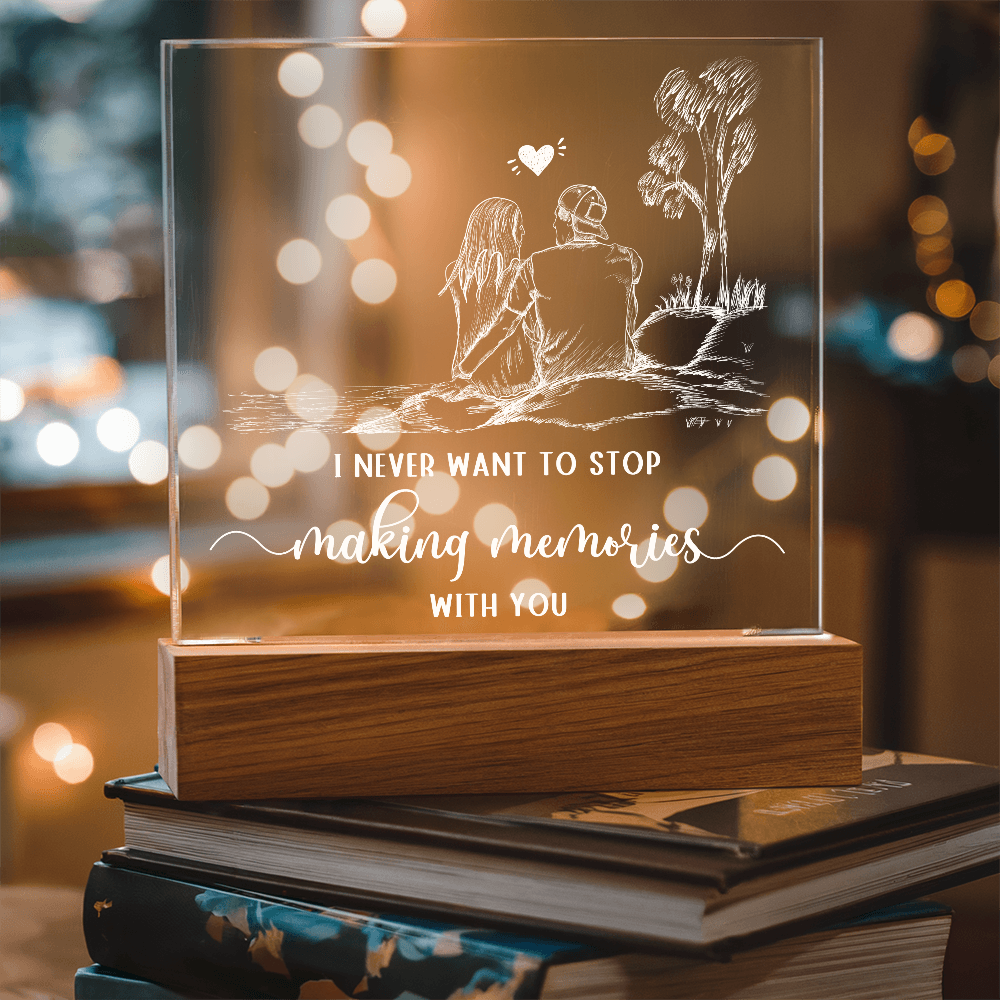 To Him - "Making Memories With You" Acrylic Plaque
