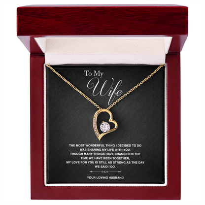 To Wife - "The Most Wonderful Thing" Necklace