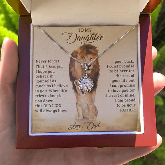 To Daughter - "Will Always Have Your Back" Necklace