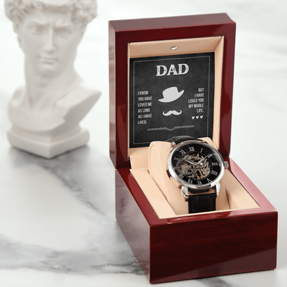 To Dad - "My Whole Life" Openwork Watch