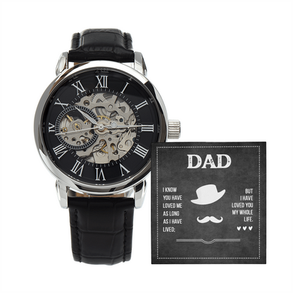 To Dad - "My Whole Life" Openwork Watch