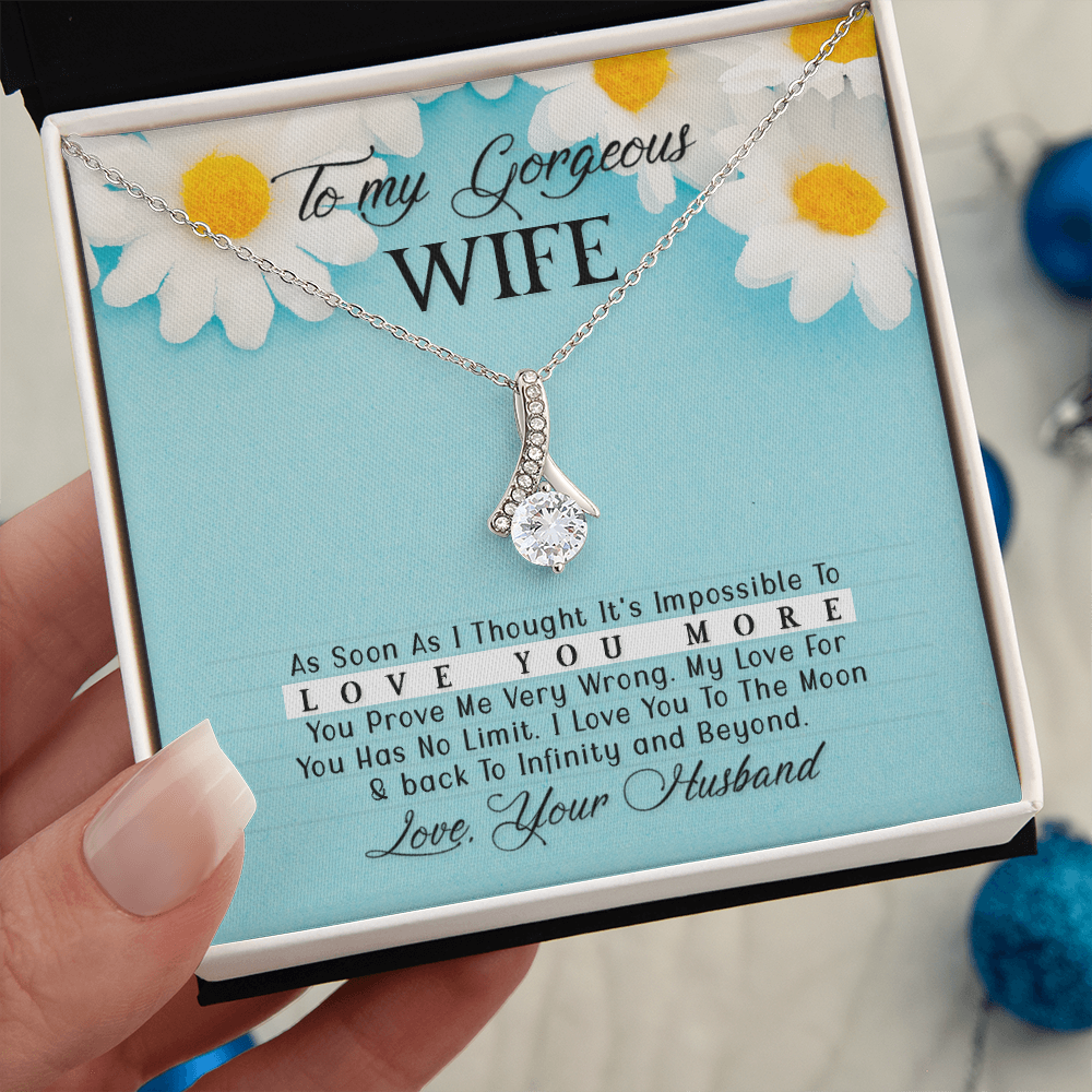 To Wife - "Love You More" Necklace