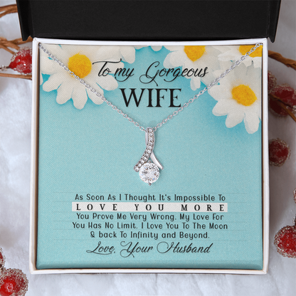 To Wife - "Love You More" Necklace