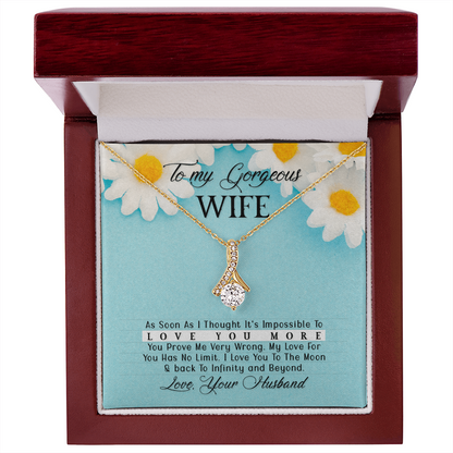 To Wife - "Love You More" Necklace