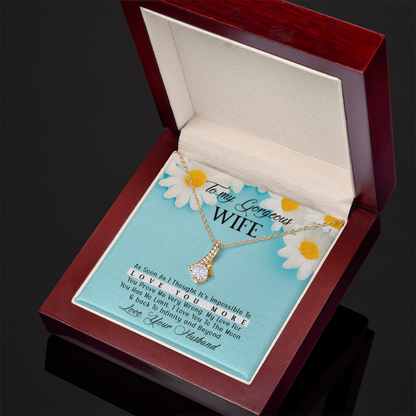 To Wife - "Love You More" Necklace