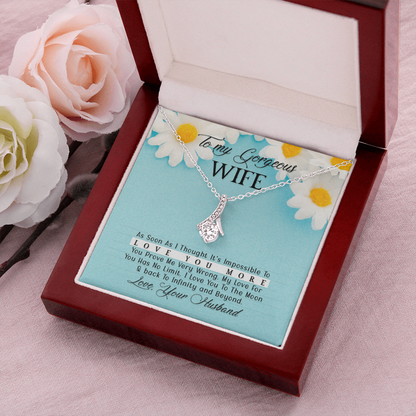 To Wife - "Love You More" Necklace