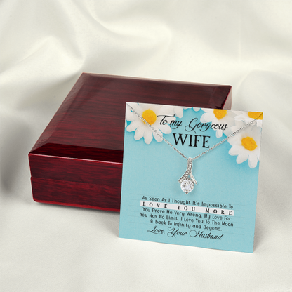 To Wife - "Love You More" Necklace