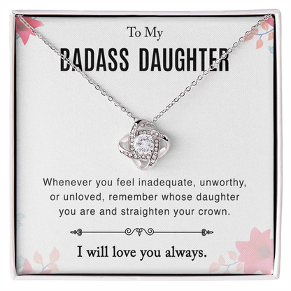 To Daughter - "Straighten Your Crown" Necklace