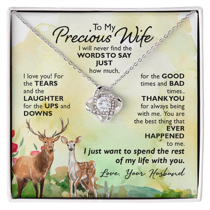 To Wife - "The Rest Of My Life" Necklace