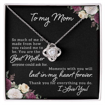 To Mom - "Best Mother"  Necklace