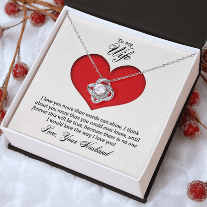 To Wife - "The Way I Love You" Necklace