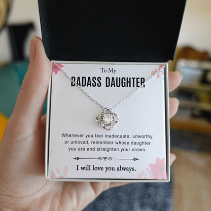 To Daughter - "Straighten Your Crown" Necklace