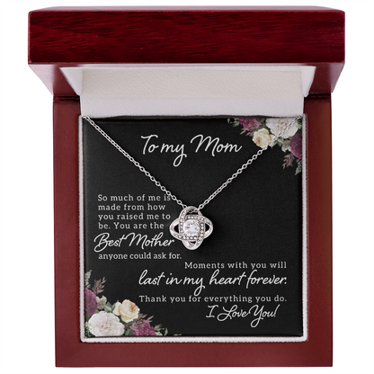To Mom - "Best Mother"  Necklace