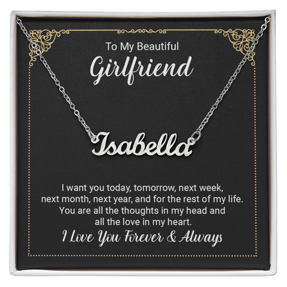 To Girlfriend - "The Love In My Heart" Necklace