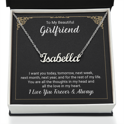 To Girlfriend - "The Love In My Heart" Necklace