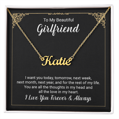 To Girlfriend - "The Love In My Heart" Necklace