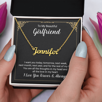 To Girlfriend - "The Love In My Heart" Necklace