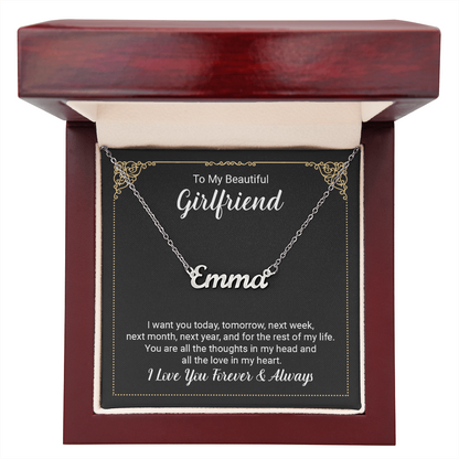To Girlfriend - "The Love In My Heart" Necklace