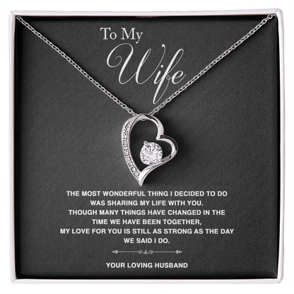 To Wife - "The Most Wonderful Thing" Necklace