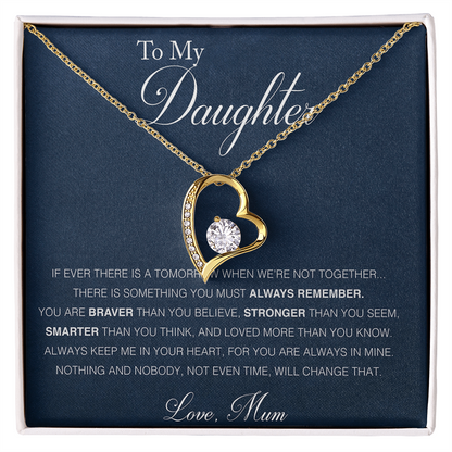 To Daughter - "Loved More Than you Know" Necklace