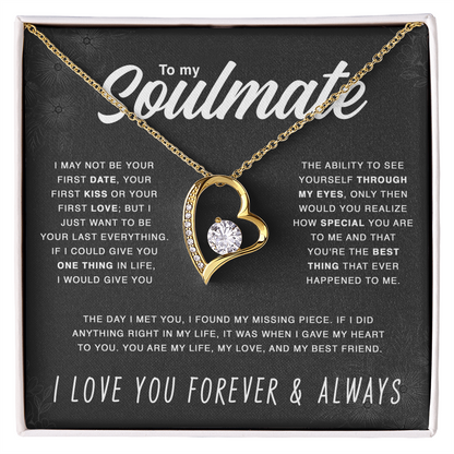 To Soulmate - "You Are My Life" Necklace