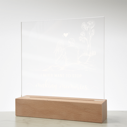 To Him - "Making Memories With You" Acrylic Plaque