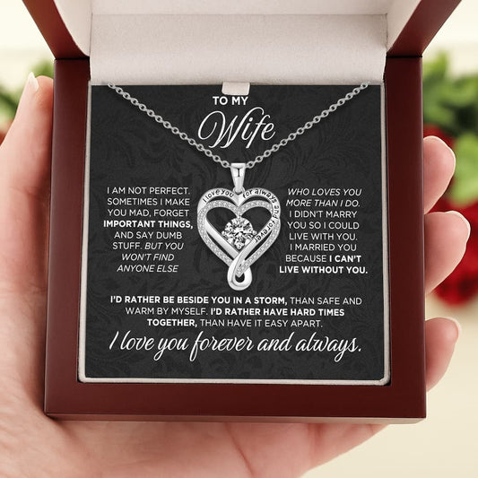 To Wife - "Forever & Always" Necklace