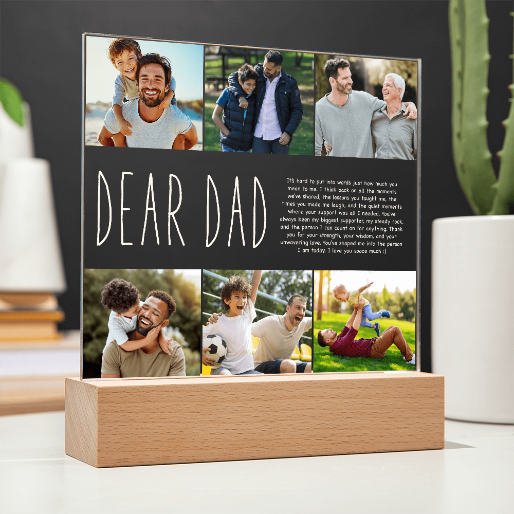 Custom To Mom Or Dad Acrylic Plaque