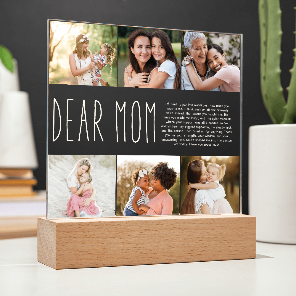 Custom To Mom Or Dad Acrylic Plaque