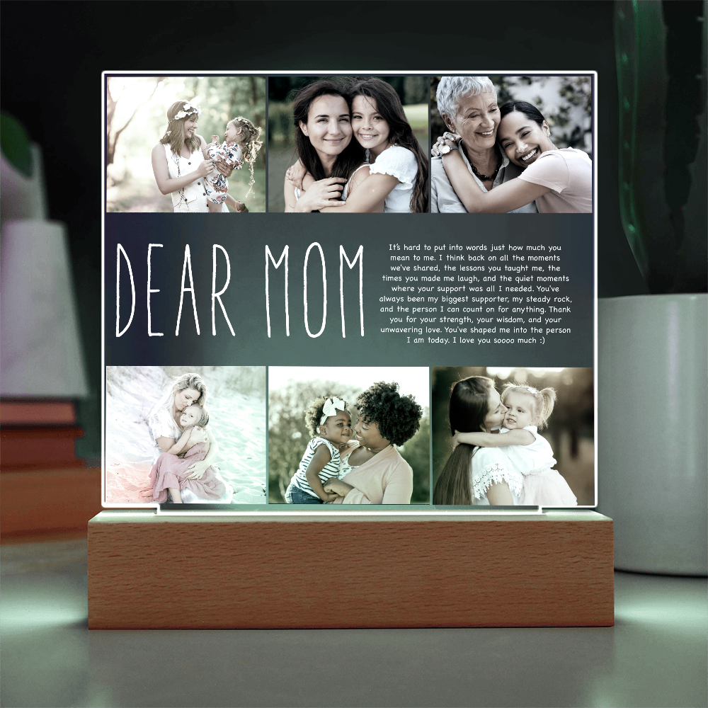 Custom To Mom Or Dad Acrylic Plaque