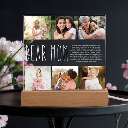 Custom To Mom Or Dad Acrylic Plaque